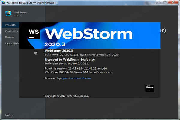 webstorm 2020.3ƽ webǰ˿