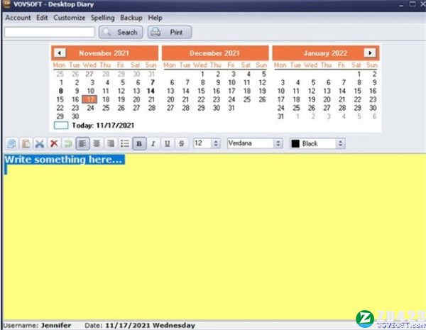 VovSoft Desktop Diary中文免费版下载 v1.1完整绿色版