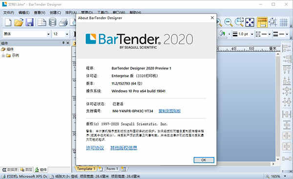 BarTender 2020中文破解版下载 v11.2附使用教程